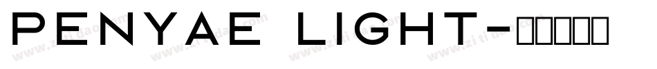 Penyae Light字体转换